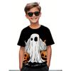 Children's Clothing Halloween Pumpkin Monster Graphic T-Shirt Boys Casual Short Sleeve Tee Halloween Gift for Kids Clothes 2-14Y