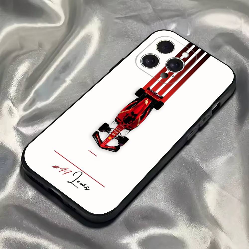 44 L-Lewis Hamilton Phone Case For iPhone 16,15,14,13,12,11,Pro,Max,Plus,X,XS,SE4,E,Mini,Soft Black Case