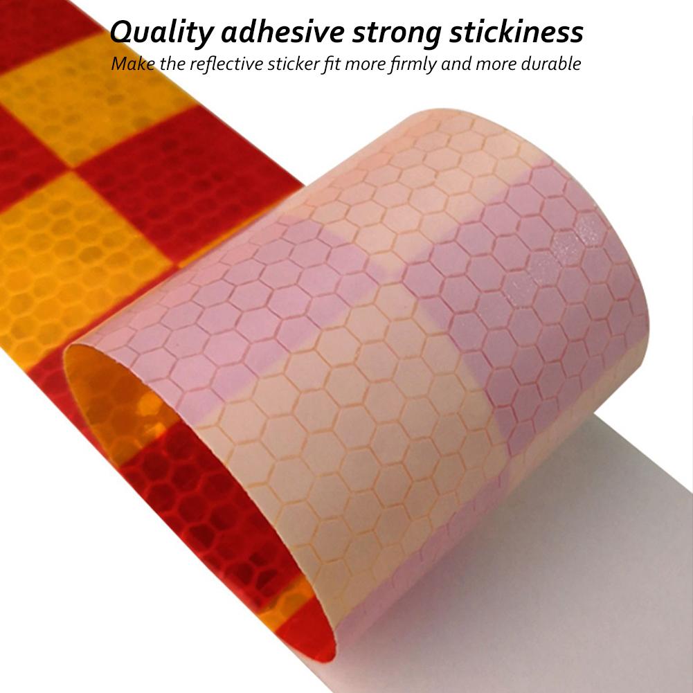Car Safety Warning Tape Reflective Sticker Bike Frame Motorcycle Bicycle Decal Decor Reflective Strips Safety Mark Warning Tape