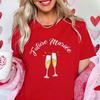 Future Bride Team Matching TShirts French Womens Champagne Print Blouses Short Sleeve Tees Bridal EVJF Party Bachelorette Tops