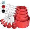 10pcs Measuring Cups & Spoons Set, Stackable Cups and Spoons, Nesting Measure Cups with Stainless Steel Handle, Kitchen Gadgets