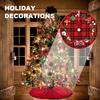 Large Round Christmas Tree Mat Non-Slip Floor Mat Carpet Home Decor Rugs Suitable for Living Room Study