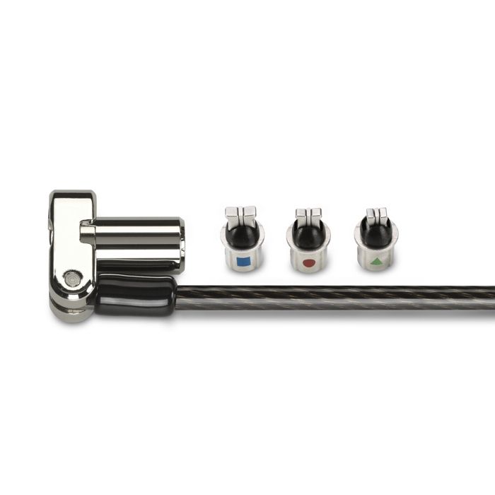 Kensington - Câble de Sécurité à Clé Universel 3-en-1 pour Ordinateur Portable, Câble Antivol de 1,8m en Acier