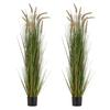 Artificial Grass Plant, 2 Pack 1499mm Horsetail Reed Grass In Pot