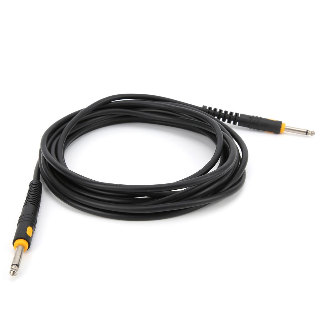 Guitar Cable Black Injection Head Cord Electric Instrument Accessories for Bass Electric Piano6 Meters
