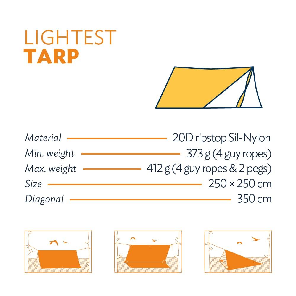 Ticket To The Moon Lightest Tarp 250 x 250 cm 41215