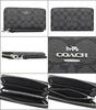 CocoLeza Women's Luxury Signature Long Zip-Around Wallet with Round Zipper and Strap (Black Smoke x Black) - Outlet Item