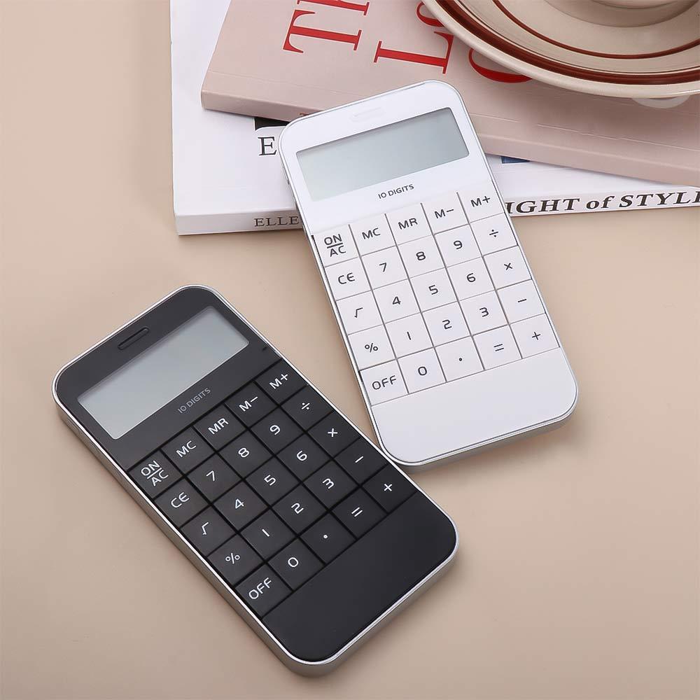 School Mini Pocket Office Cheap Promotional Black White Electronic Digit Calculator