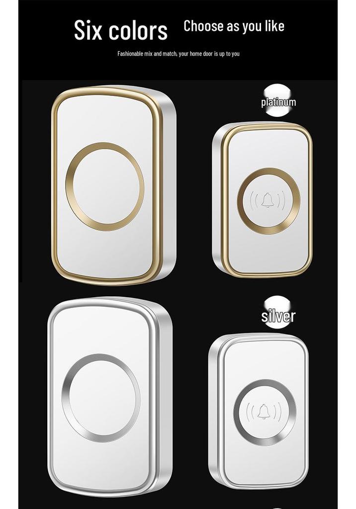 Long-Range Wireless Doorbell with Remote Control and Dual Chimes for Home & Elderly Assistance