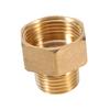 1pc Brass Water Pipe Hex Bushing Reducer Adapter 1 2BSPT Male and 3 4BSPT Female Thread