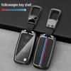 Housse de clé Volkswagen pour Sagitar, Lavida, Bora, Lamando, T-Cross, Tharu, Tayron, Tiguan L - Coque et boucle de clé de voiture.
