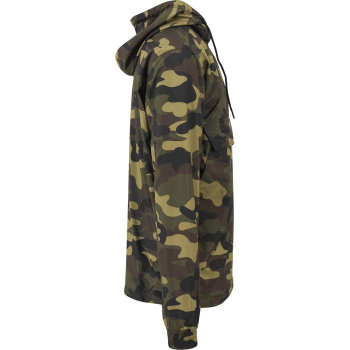 Coupe-vent - URBAN CLASSICS - Camo - Militaire - Élastique - Capuche Avec Cordon De Serrage