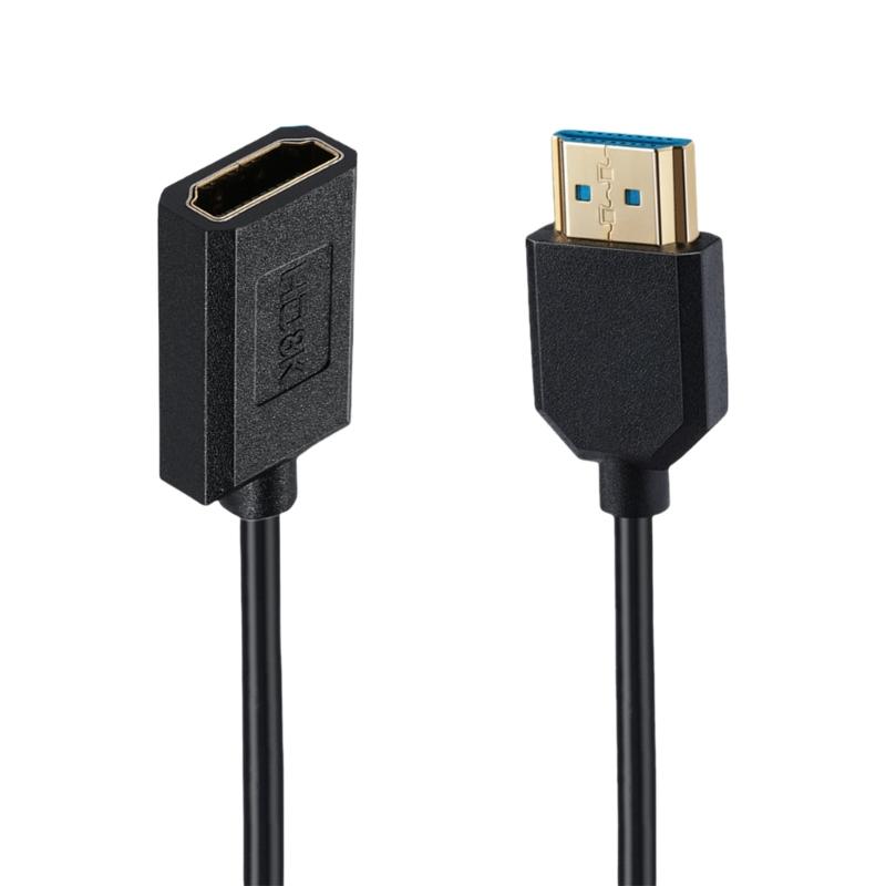 2.1 HDTV-compatible Video Cable Supports 8K at 60Hz and 4K120Hz for Cameras Laptops Screens Extension Cord