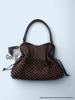 Borsa Tote Leopardata Blu a Pois Coreana - Borsa a Spalla Versatile Retrò