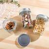 300/400/500/650ML Glass Sealed Jar With Screw Airtight Lid Clear Fruit Jam Dry Goods Nuts Grain Cereal Seasoning Tea Leaf Bottle