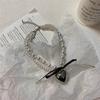 Heart Imitation Pearl Necklace Ladies Niche Designs Clavicle Chain Necklace Harajuku Campus Style Simple Jewelry