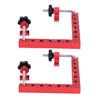 2 Set 160 X 160mm Clamping Squares Aluminum Alloy 90 Degree Corner Clamp Set Metric and Imperial Sca
