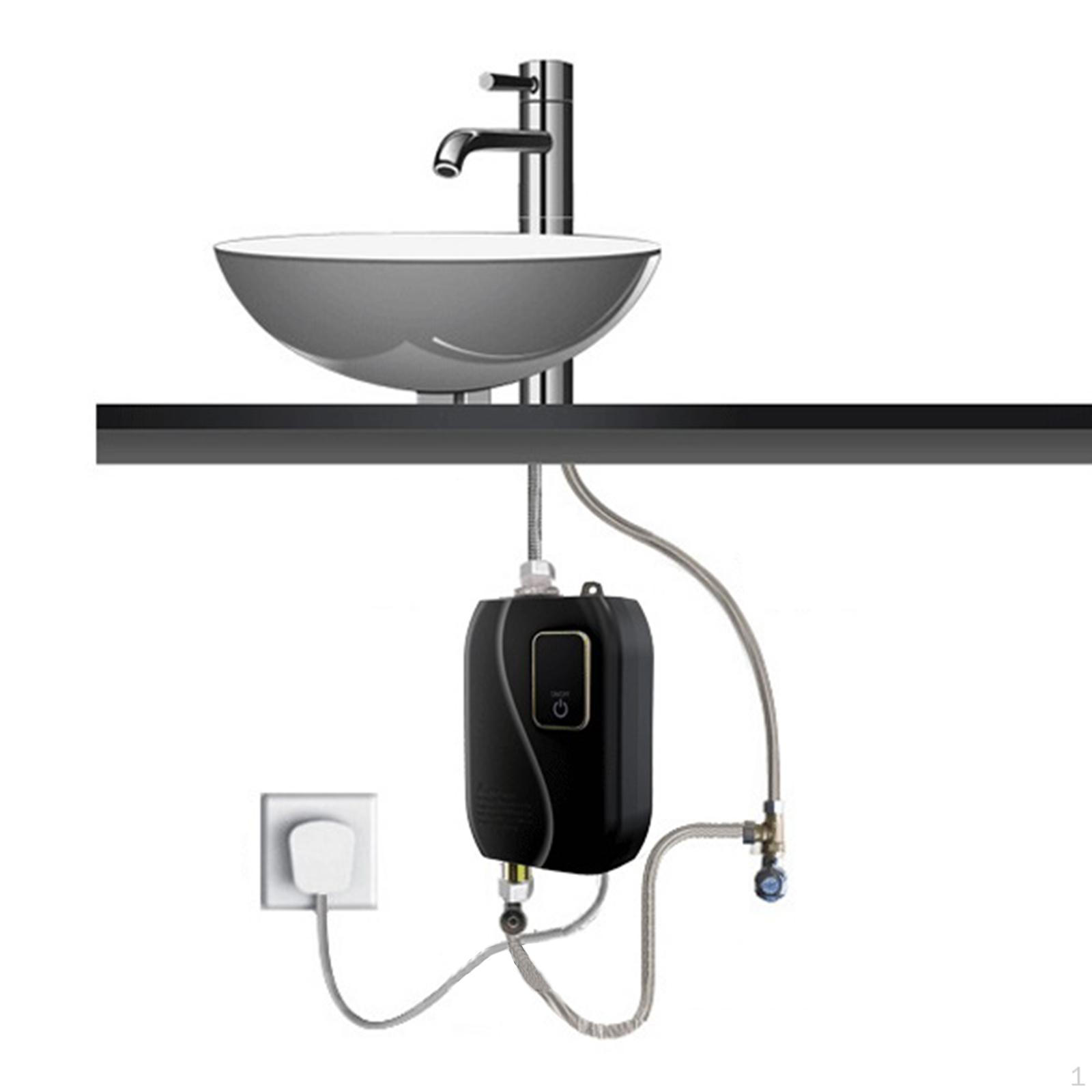 

Проточные водонагреватели Электрический бойлер Душевая вилка США Tankless для отеля чёрный