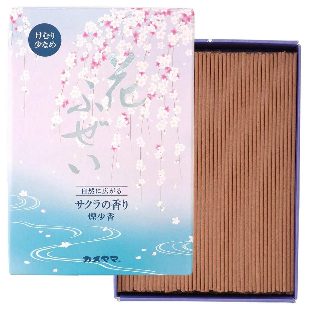 Kameyama Hanafuzei Sakura Raucharm Großes Wert 500 Räucherstäbchen Wenig Rauch Räucherstäbchen, Packung, ca.. 220 g, ca.. Stöcke, Stöcke,