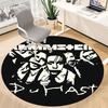 1 Stück Rammstein Musik Büro Runder Teppich, Indoor-Matte Geeignet für Büro, Unter Bürostühlen Schlafzimmer Wohnzimmer Heimdekoration, Raumdeko