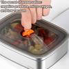 Lunch Box with Lid Stackable Snack Containers Leak-proof Stainless Steel Food Container for Fruits