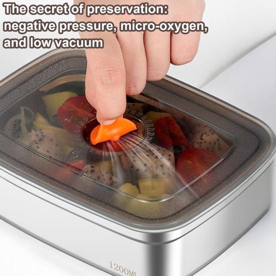 Lunch Box with Lid Stackable Snack Containers Leak-proof Stainless Steel Food Container for Fruits