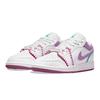 Air Jordan 1 Low SE GS Knit Kids Sneakers White Rush-Pink Washed-Teal DM9037-100