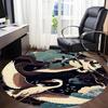 1pc Cranes Night Sky Office Round Area Rug, Under Office Chairs Bedroom Living Room Home Decor, Room Deco