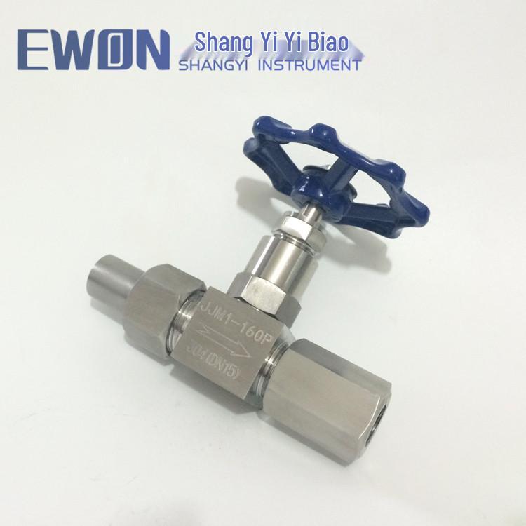 Shanghai Stainless Steel Pressure Gauge Stop Valve JJM1-160P (Inner & Outer Thread)