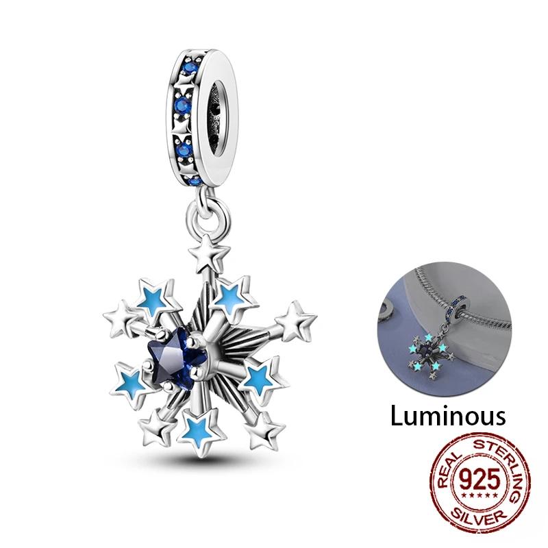 Copper Christmas Winter Snowflake Four Leaf Clover Spacer Beads Pendants Fit 4Mm Hole Diamete Braceletdiy Jewelry