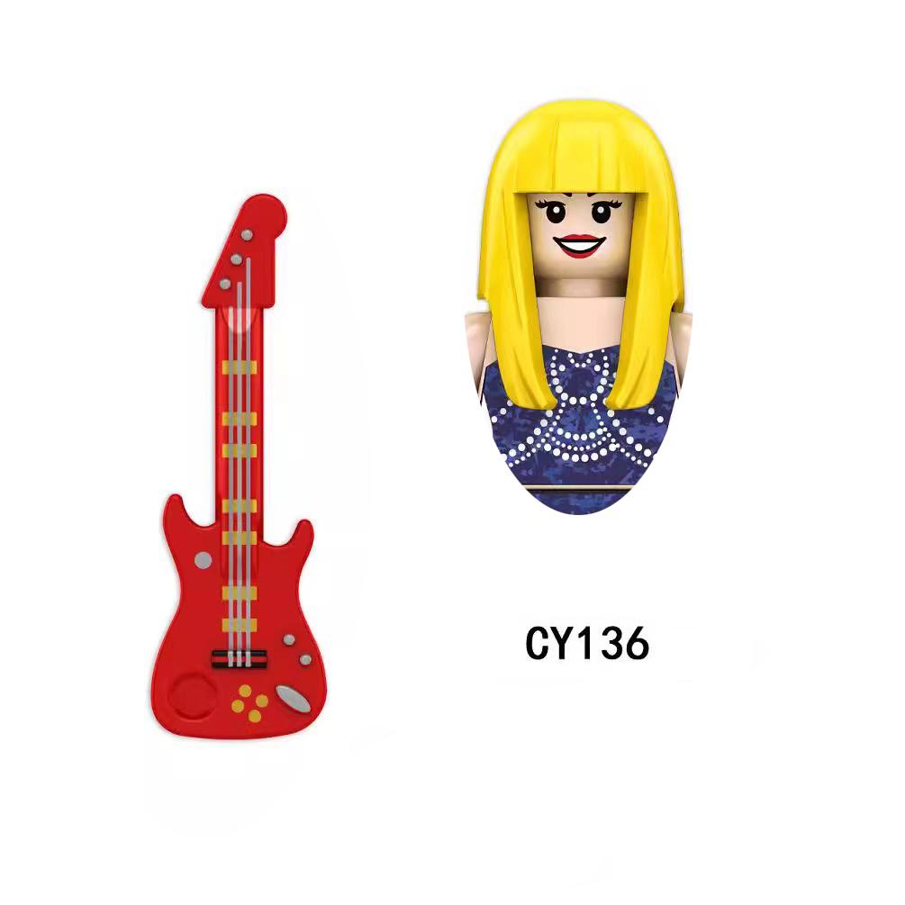 LG1015 Mädchen Bausteine Berühmte Zusammenbausteine Prinzessin Mini-Puppen Actionfiguren Kinder Niedliche Kawaii Spielzeuge für Weihnachtsgeschenke