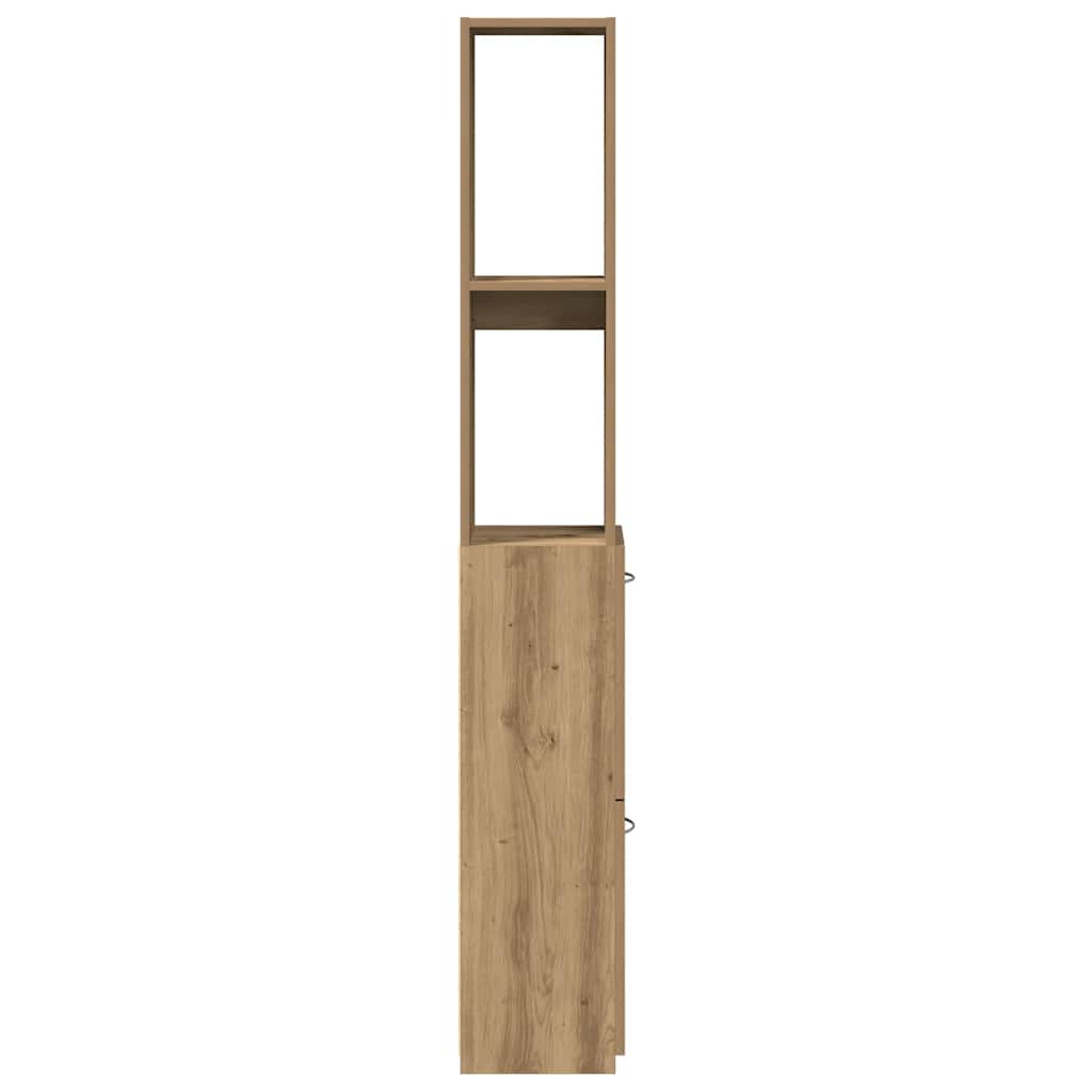 Bathroom Cabinet Artisan Oak 25 x 25 x 170 cm Engineered Wood