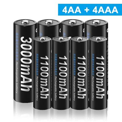 Wiederaufladbare Batterie AA 1,2 V Ni-MH Batteirse AA (HR6) 3000 mAh und AAA (HR03) 1100 mAh NI-MH 2A/3A Wiederaufladbare Batterien