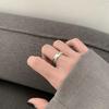 Women's Adjustable S925 Sterling Silver Retro Minimalist Open Ring