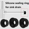 Sewer Pipe Seal Black Silicone Sink Drain Pipe Seal Ring Unpleasant Smell Proof 30 To 50 Basin Drainage Pipe Anti-Odor Silicone