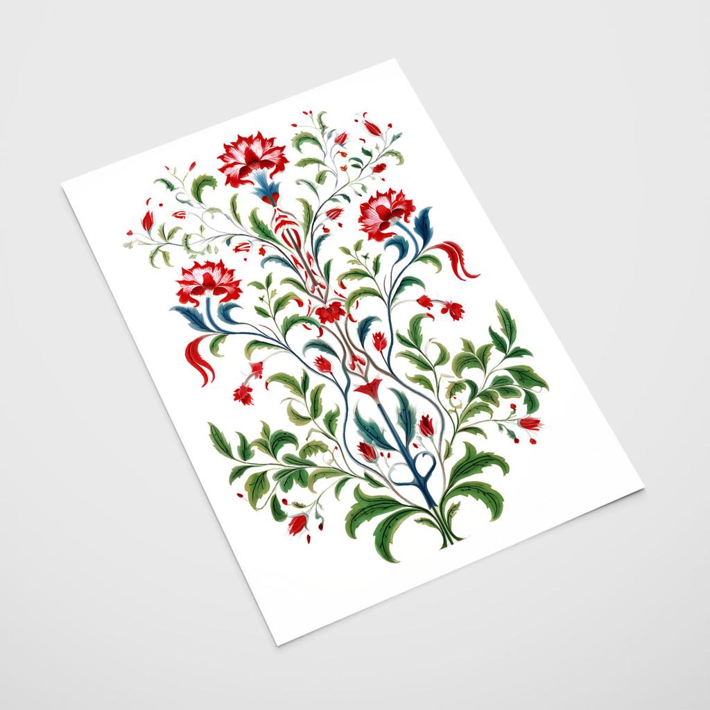 Affiche botanique folk