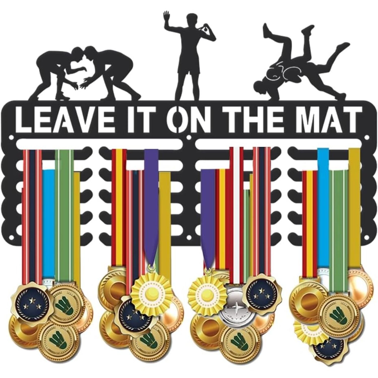 Настенный держатель для спортивных медалей с крючками