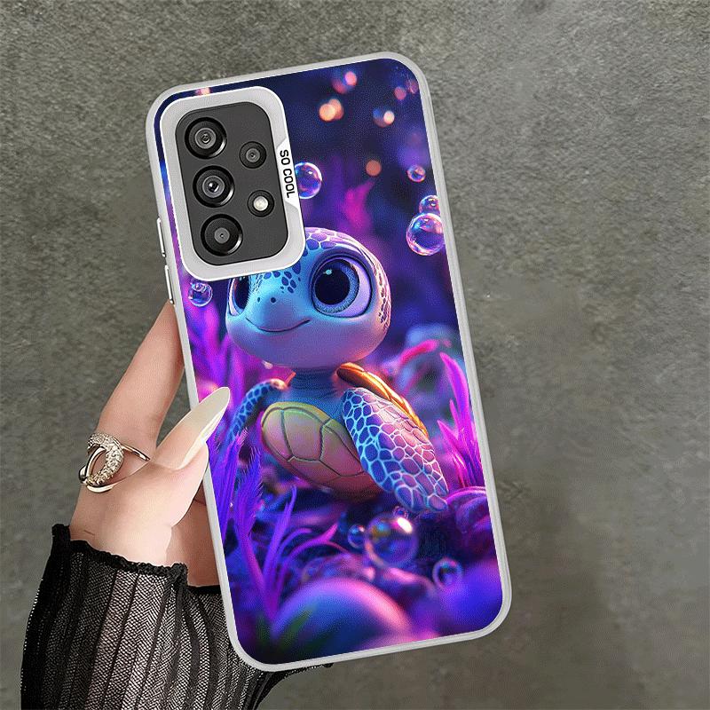 Cartoon Meereschildkröte Weiche Handyhülle für Samsung A17 A16 A15 A14 A13 A57 A56 A55 A54 A53 A37 A36 A35 A34 A33 A26 A25 A24 A23