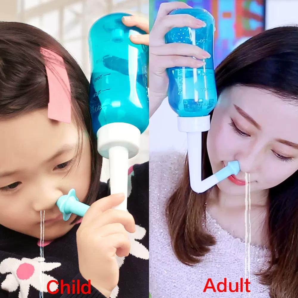 Adult Children Nasal Wash Cleaner Allergic Rhinitis Neti Pot