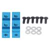 1 Pair Aluminum Alloy Servo Stay RC Servo Mount Stand Model Car Servo Holder for Tamiya WR02 GF01