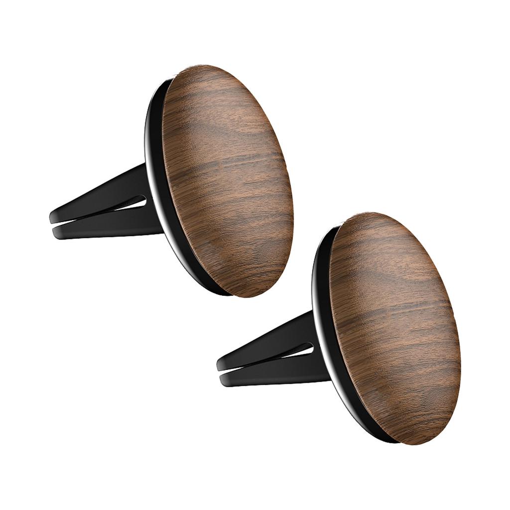 Pack of 2 Car Aromatherapies Car Air Vent Mount Fragrances Diffuser Wood Essential Oil Diffuser Perfume Scent Diffuser