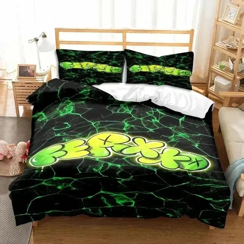 Fashion Ferxxo Feid Rapper Bedding Set Printed Bed Set With Pillowcase Bed Duvet Cover Soft Single Double Queen Super King Size