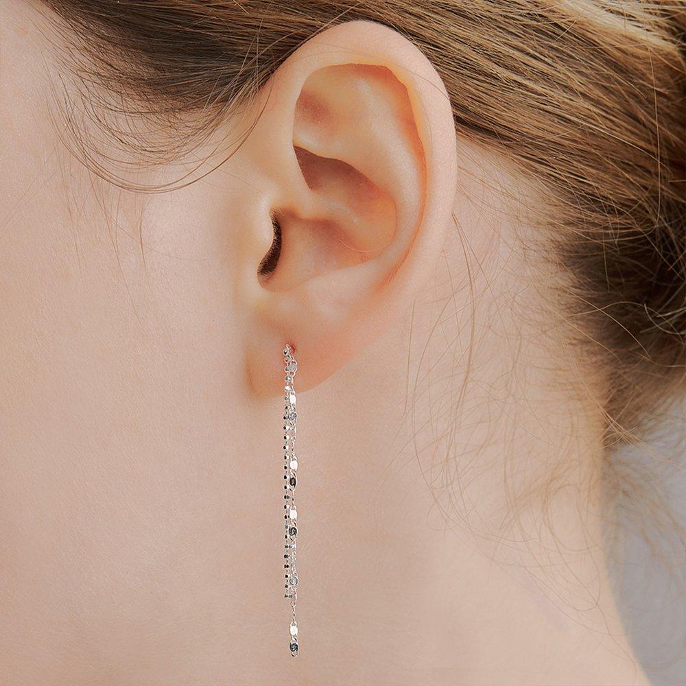 [Hei][Worn by IU, Isabae, and Lee Yoo-young] 3Chain Drop Earring