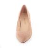 New Style Nude High Heels Women's Elegant Socialite Fine Track Pointed Toe Thick Heel Shallow Single Party Dress Wedding Shoes
