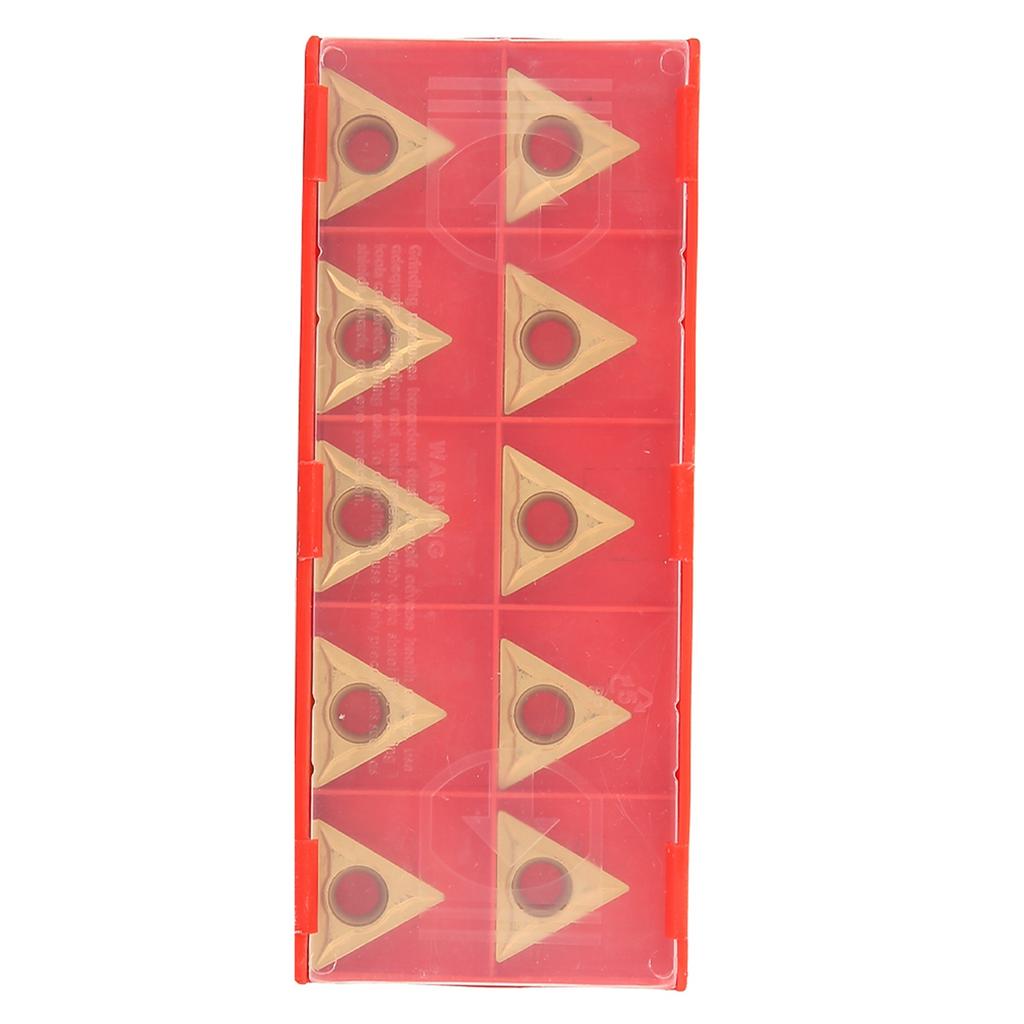 10pcs TCMT 16T304 Triangular Tungsten Steel Carbide Blade Insert CNC Turning Tool