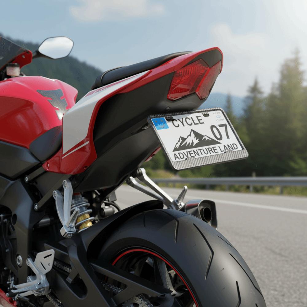 Spezifischer Motorradkennzeichenhalter für die Philippinen Langlebiger universeller Kennzeichenhalter Aluminiumkennzeichenrahmen