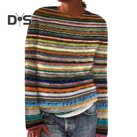 

Женский свитер с круглым вырезом, длинным рукавом, графическим принтом, пуловер, свитер свободного кроя, толстый теплый трикотаж, повседневная одежда XXXL