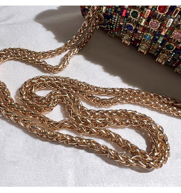 Women's Rhinestone Banquet Cheongsam Handbag - Crossbody, Shoulder, or Hand-Carry Options Available