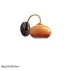 Orange wall light Wood base LED cream wall lamp bedroom bed balcony aisle corridor background wall interior decor light Fixtures