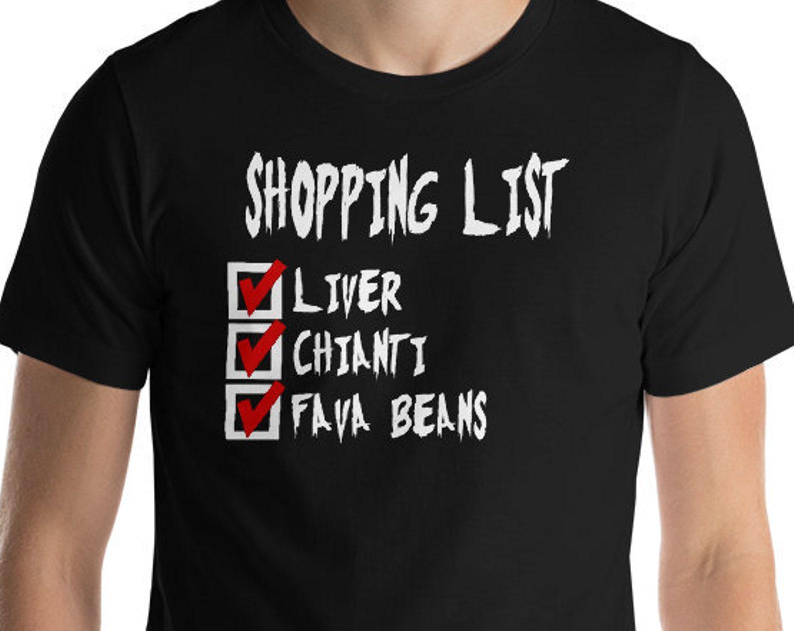 Hannibal Lecter Shopping List - Unisex T-Shirt M